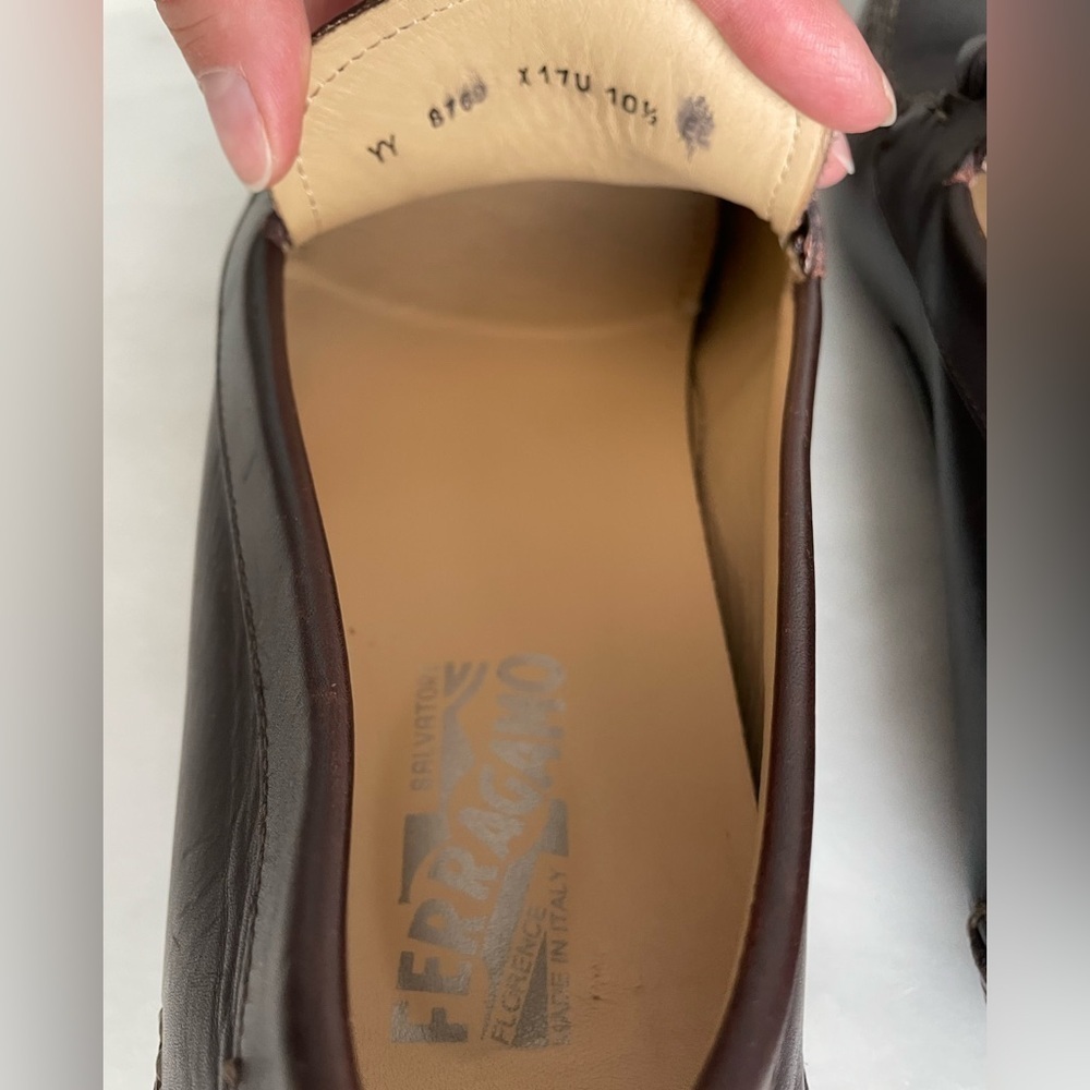 Salvatore Ferragamo Brown Leather Bit Loafers - Picture 9 of 10